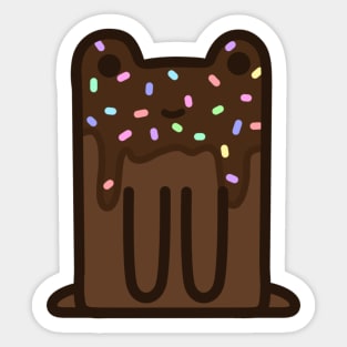 Chocolate Ice Cream froggo Sticker